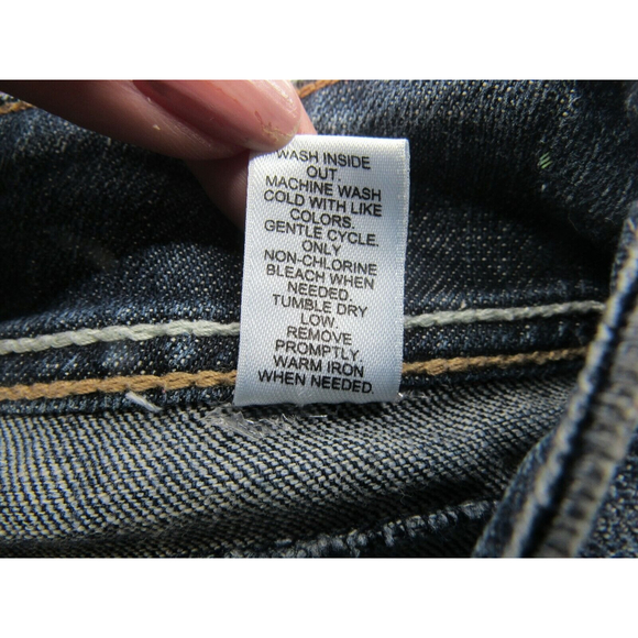 Cato Jeans relaxed fit bootcut leg Women's size 4 blue denim jeans Flap pockets - Picture 7 of 10